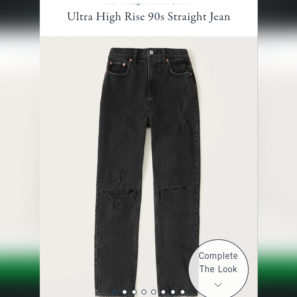 Abercrombie & Fitch Ultra High Rise 90's Straight Jeans